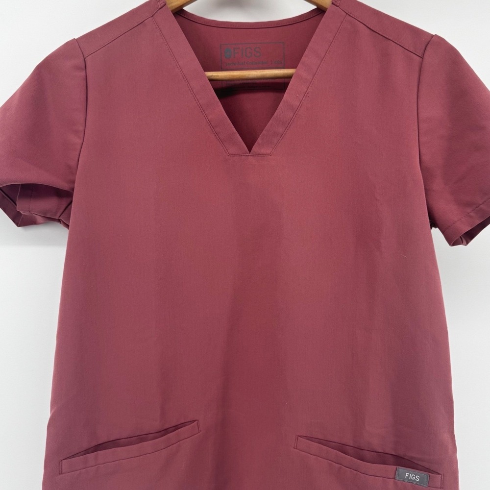 FIGS Casma Technical Collection 3-Pocket Scrub Top Womens XXS V Neck
